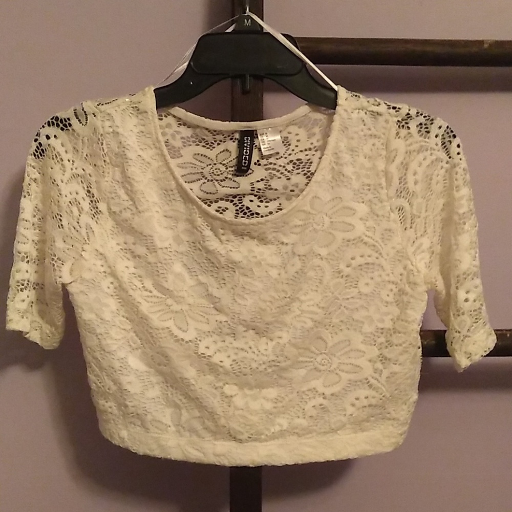 Lace crop top